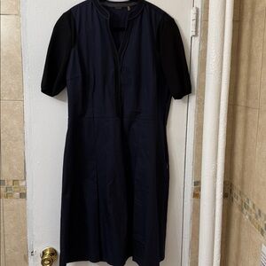 Elie Tahari Black Midi Dress